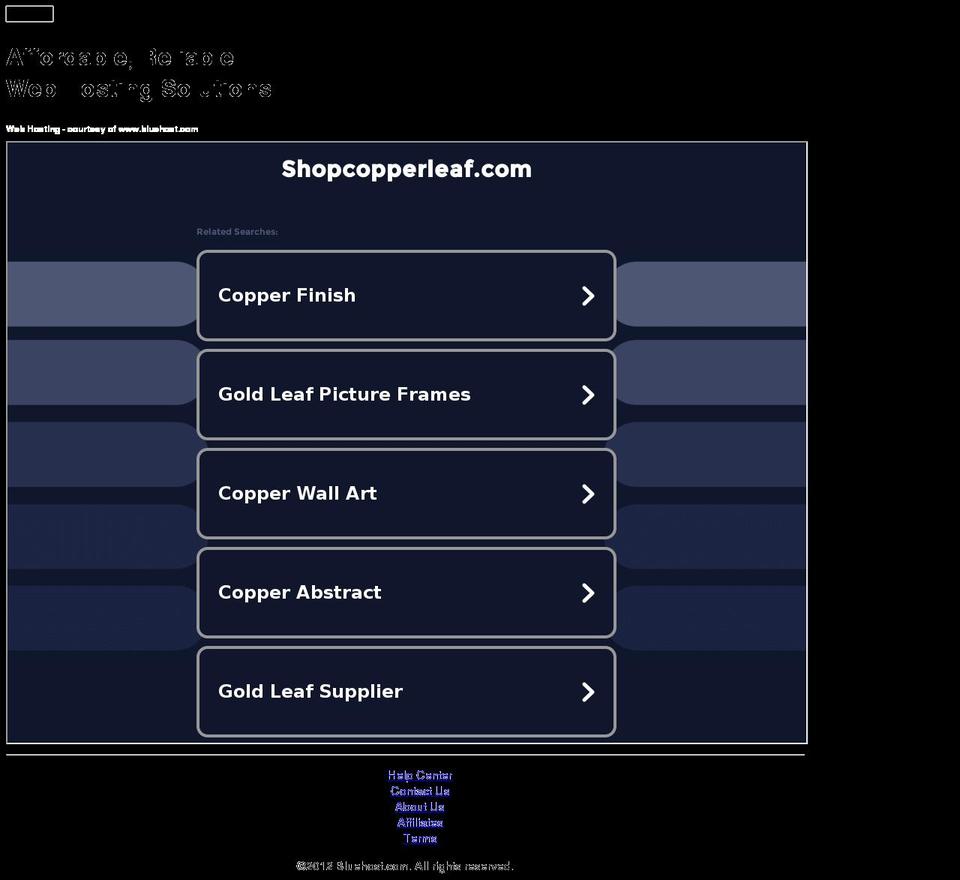 shopcopperleaf.com — Shopify storefront screenshot