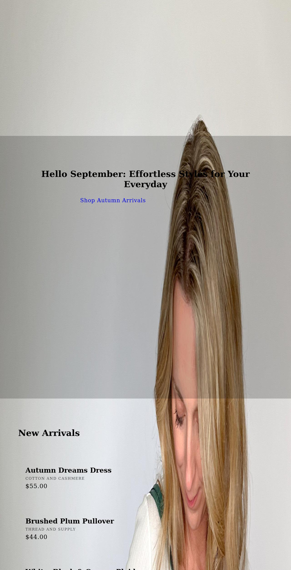 shopcottonandcashmere.com shopify website screenshot