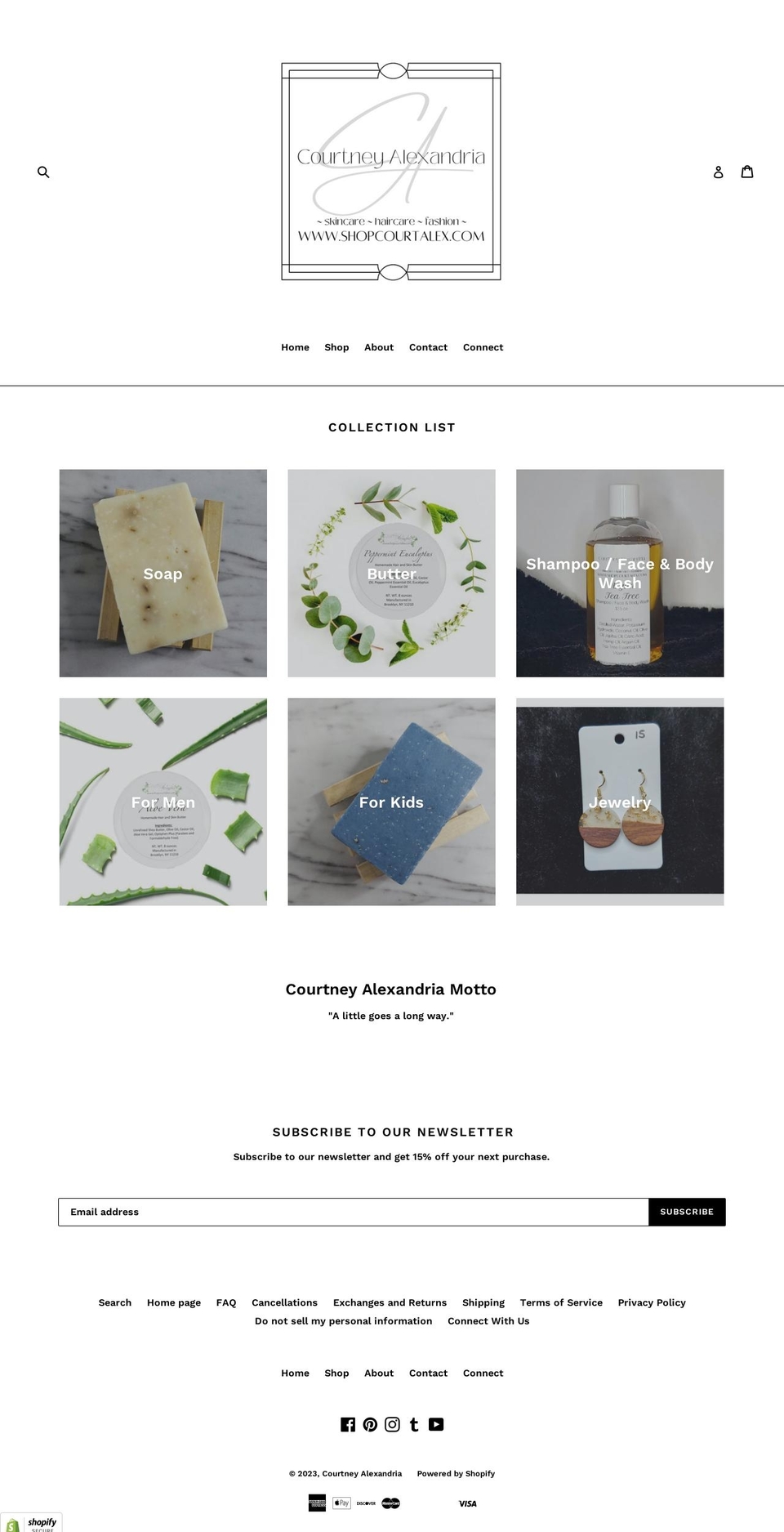 shopcourtalex.com — Shopify storefront screenshot