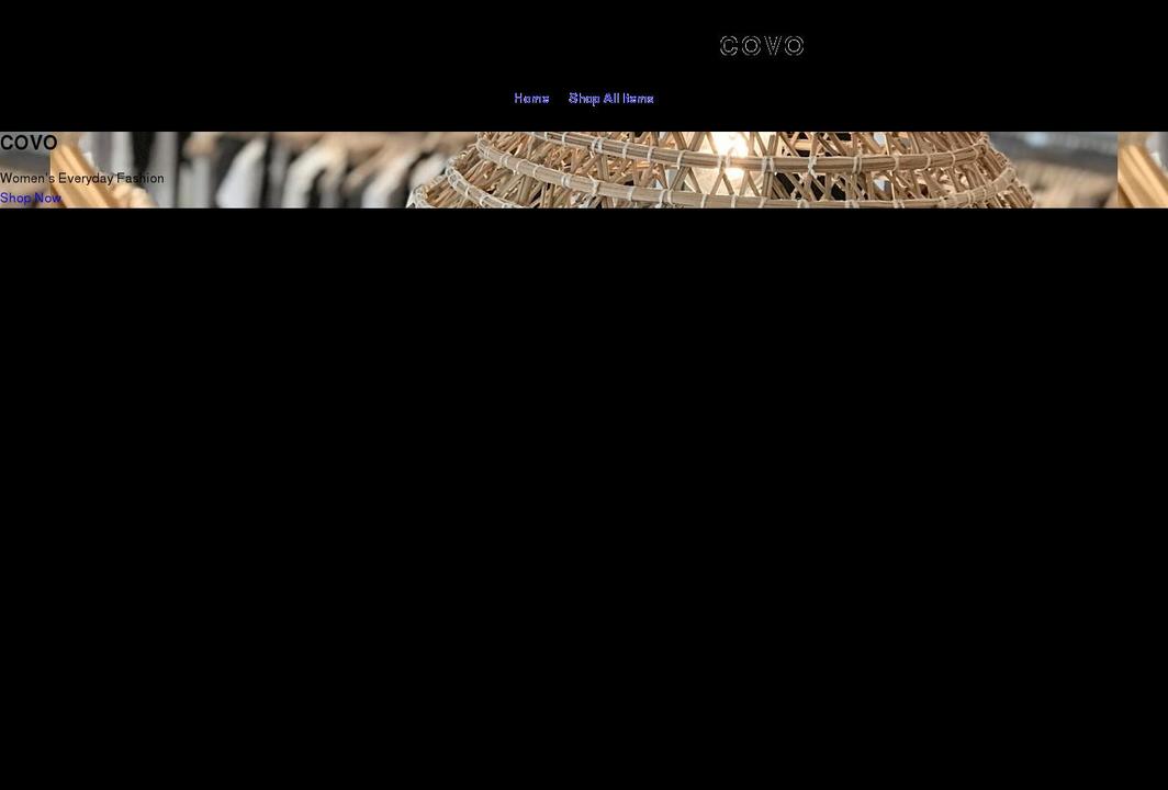 shopcovo.com shopify website screenshot