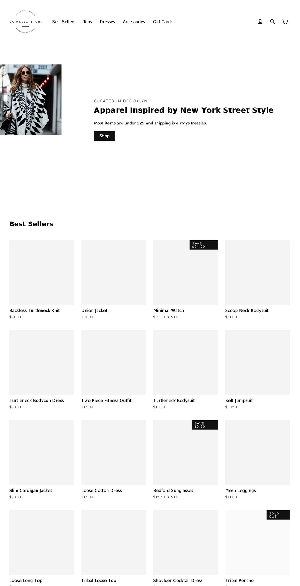 shopcowalla.com — Shopify storefront screenshot