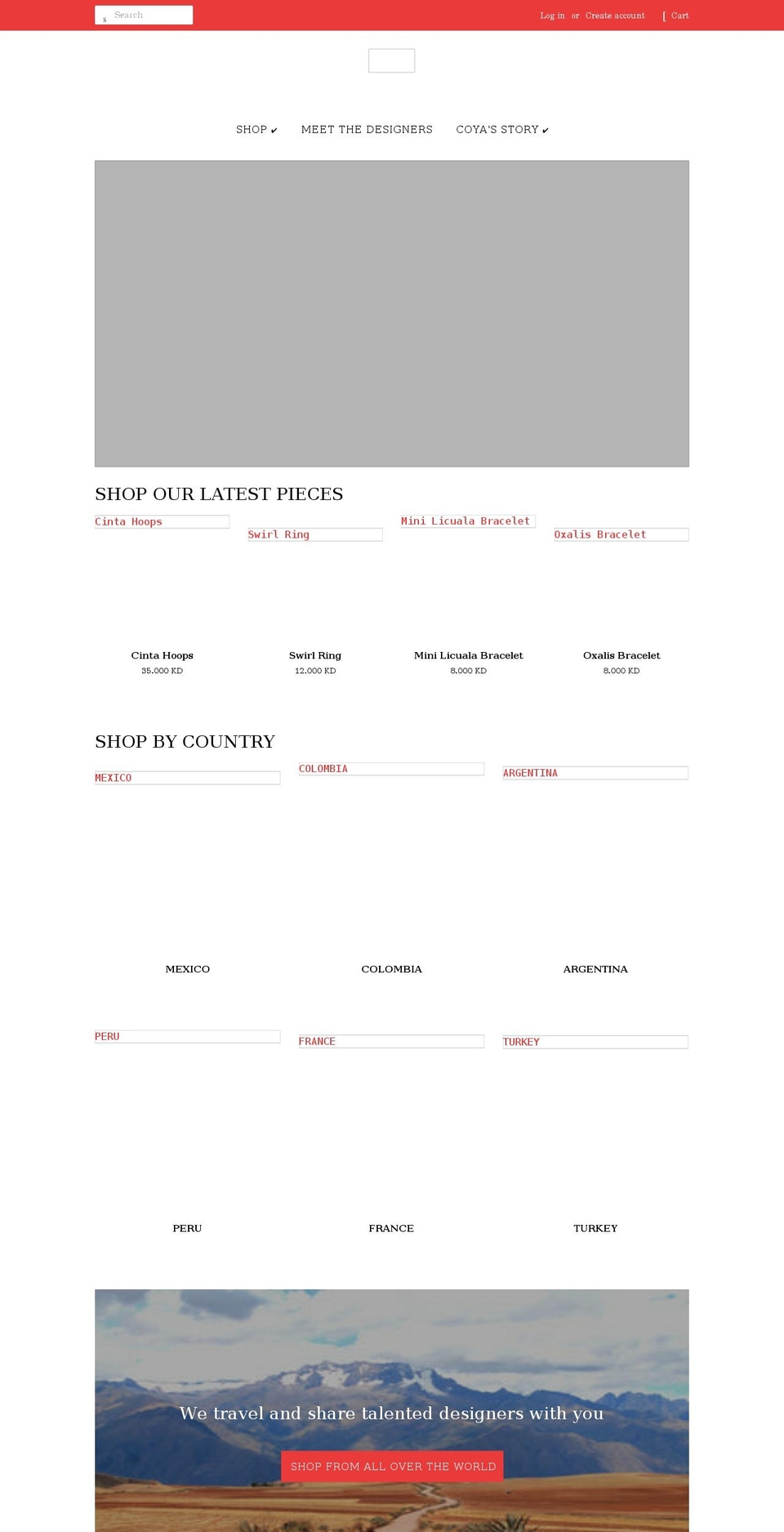 shopcoya.com — Shopify storefront screenshot