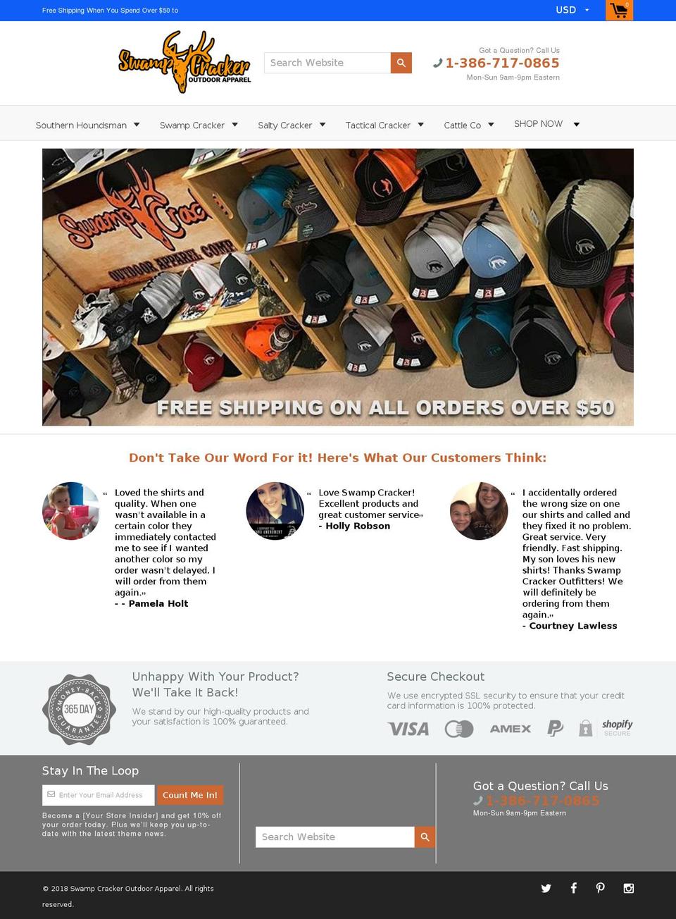 shopcracker.com shopify website screenshot