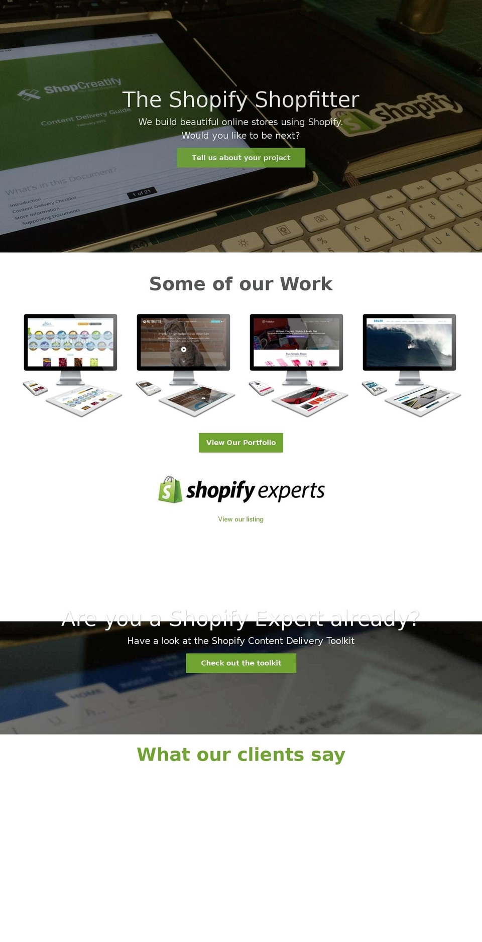 shopcreatify.com shopify website screenshot