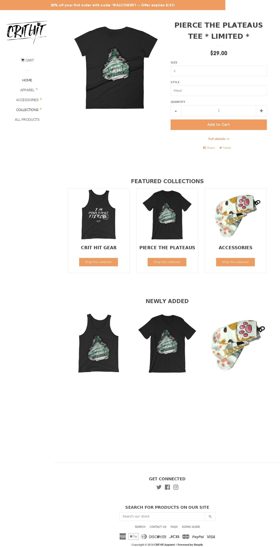 shopcrithit.info shopify website screenshot