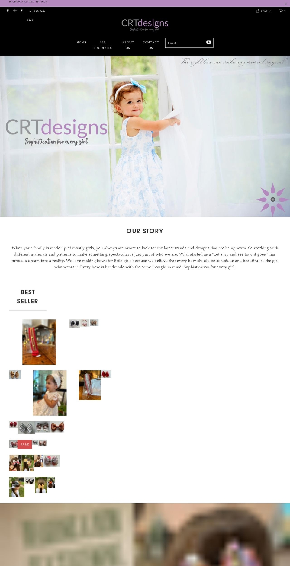 shopcrtdesigns.com shopify website screenshot