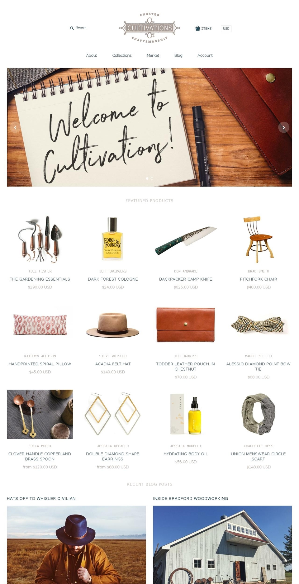 shopcultivations.net shopify website screenshot