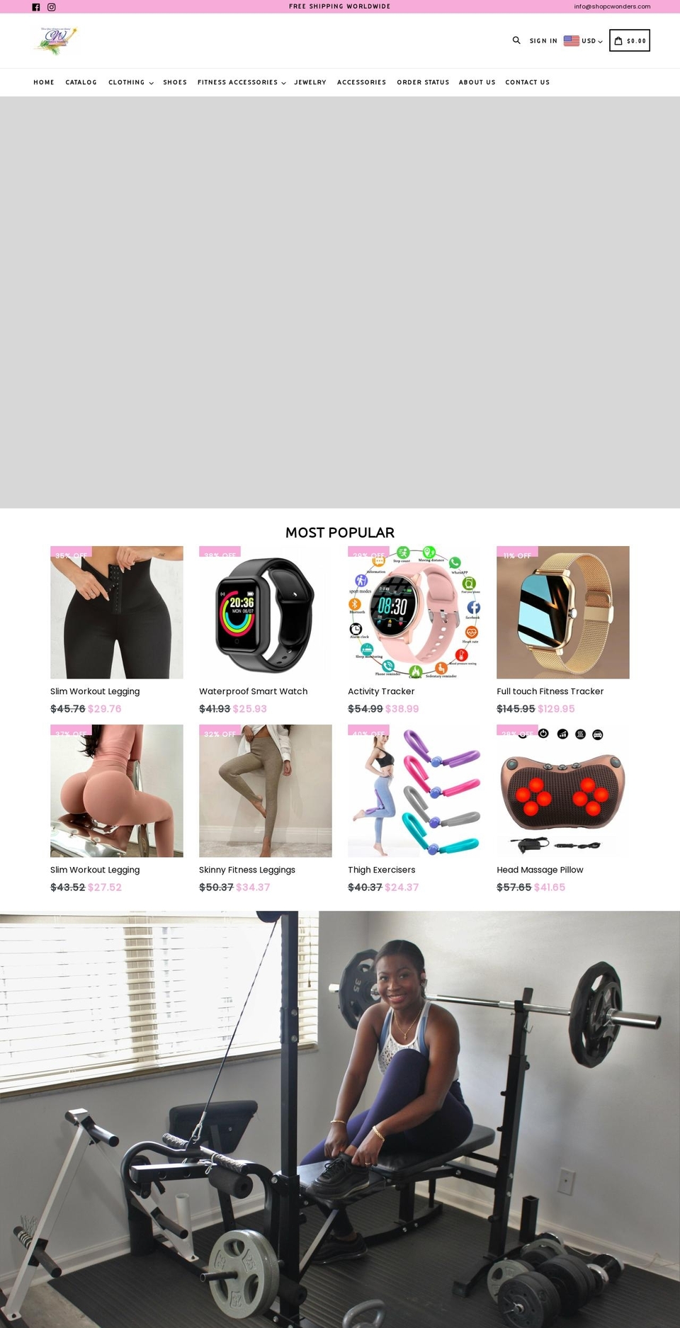 shopcwonders.com shopify website screenshot