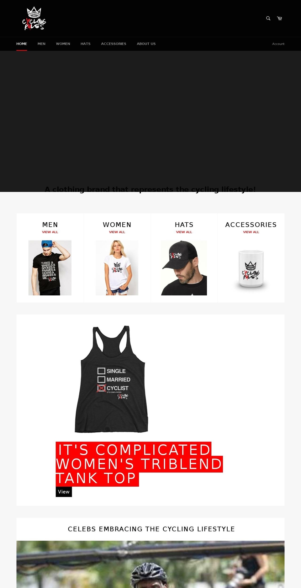 shopcyclingrules.com — Shopify storefront screenshot
