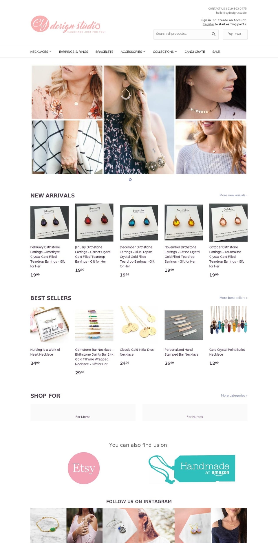 shopcydesignstudio.com shopify website screenshot