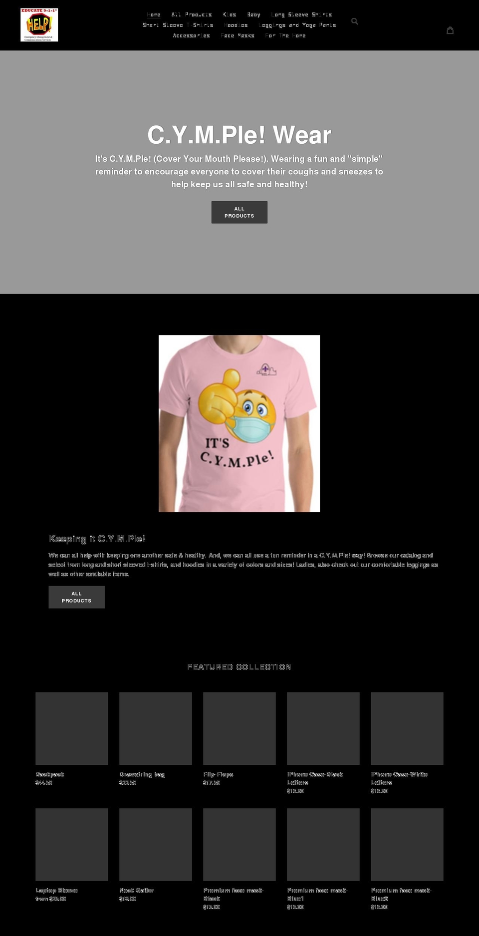 shopcymple.com shopify website screenshot