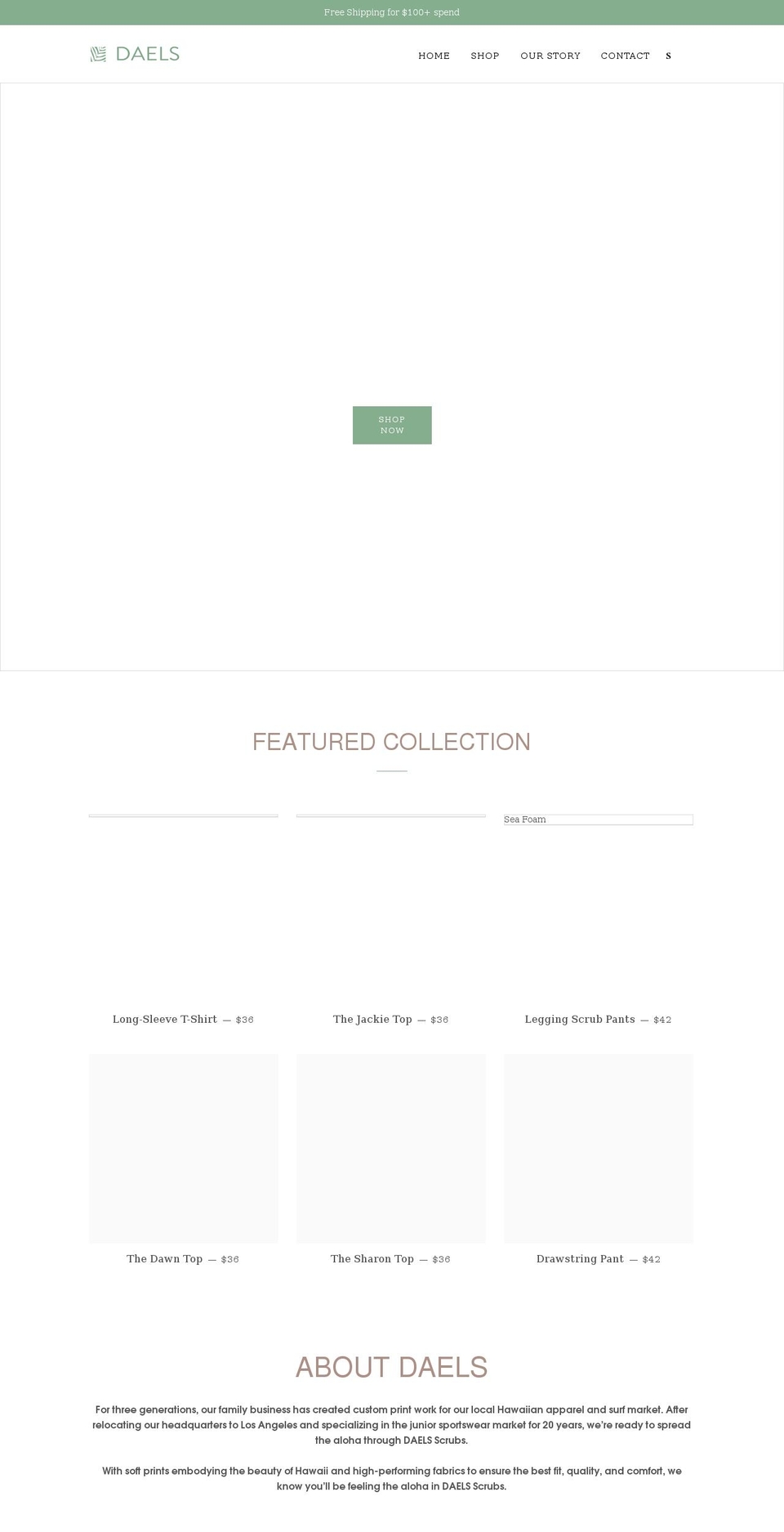 shopdaels.com shopify website screenshot