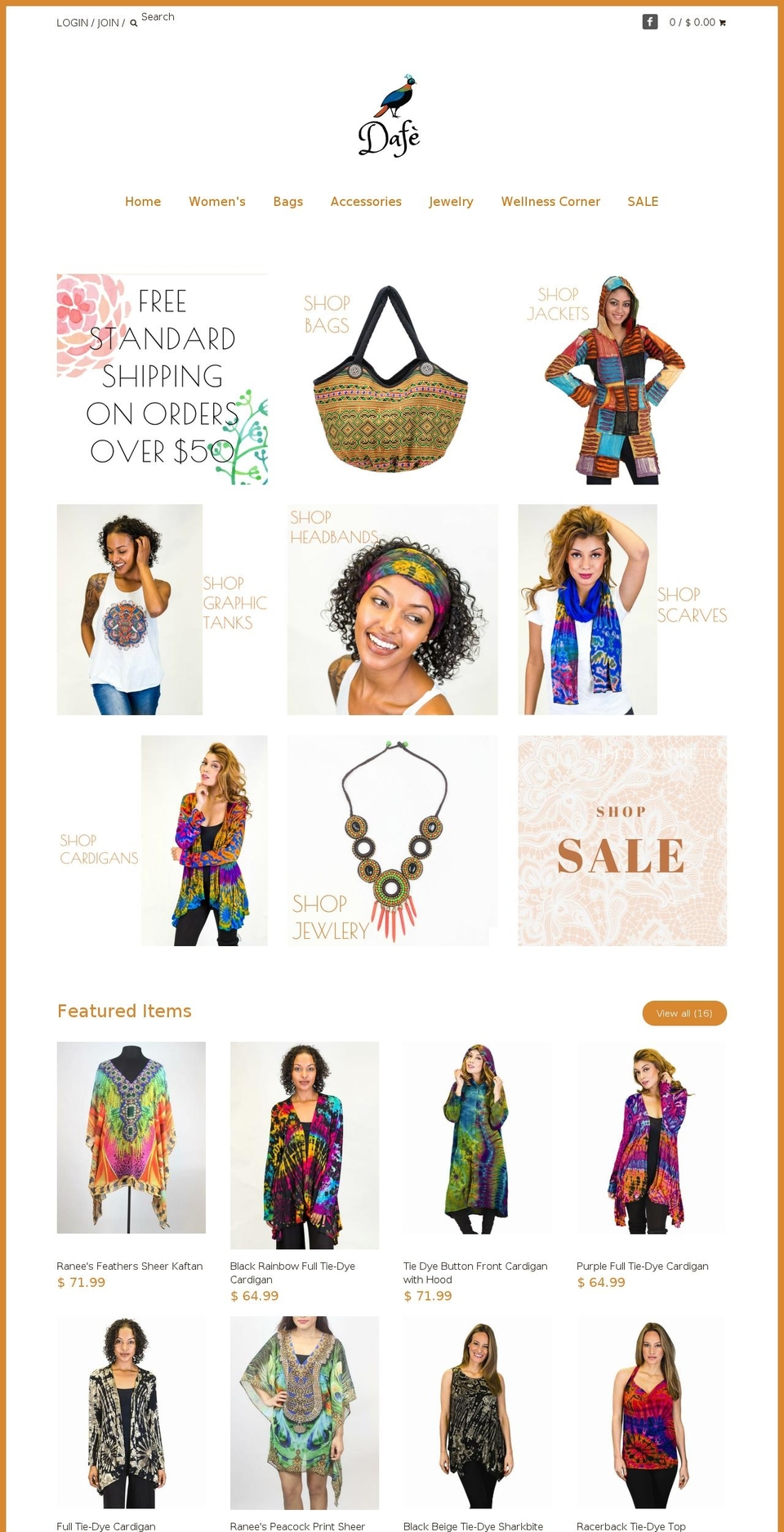 shopdafe.com shopify website screenshot