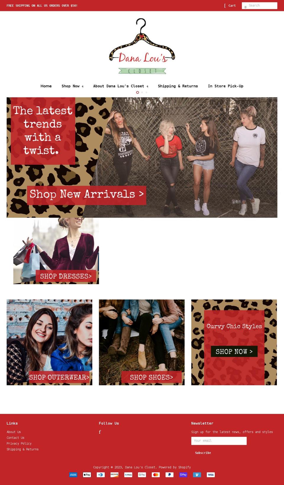 shopdanalous.com shopify website screenshot