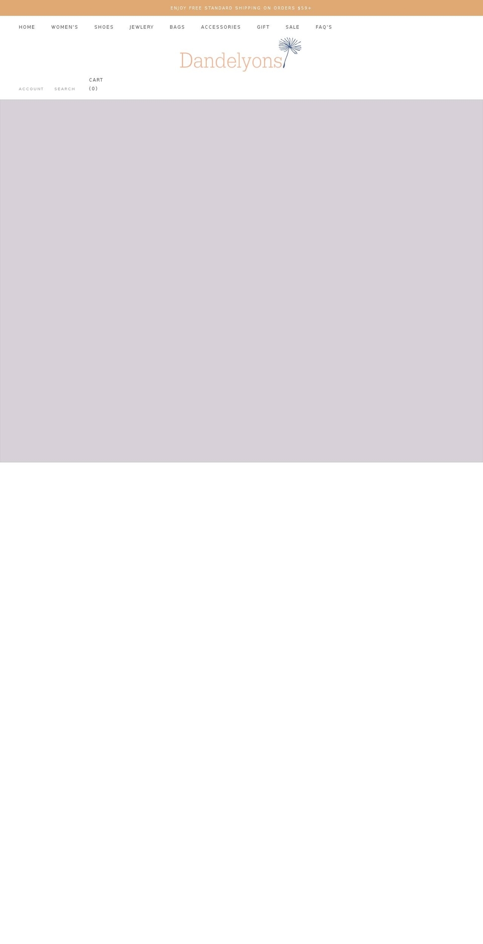 shopdandelyons.com shopify website screenshot