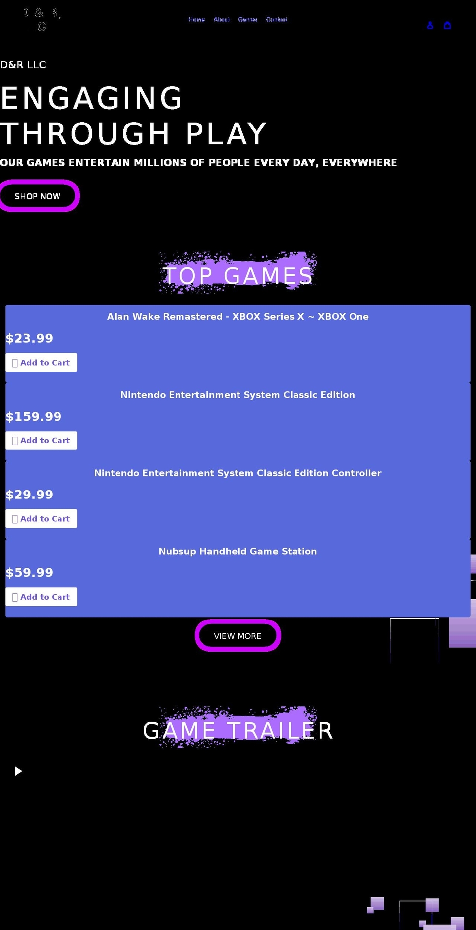 shopdandrllc.com shopify website screenshot