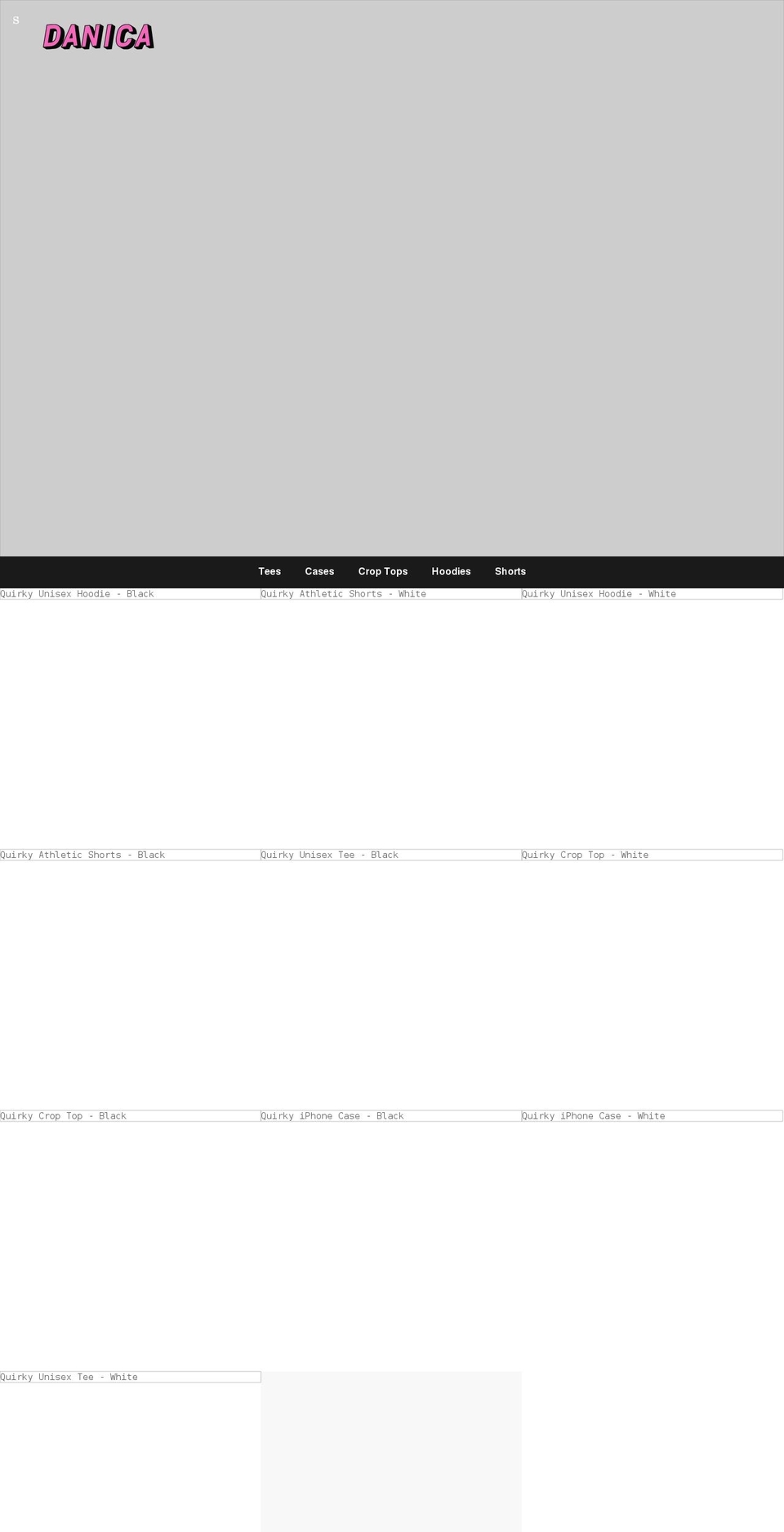 shopdanicabrackett.com shopify website screenshot