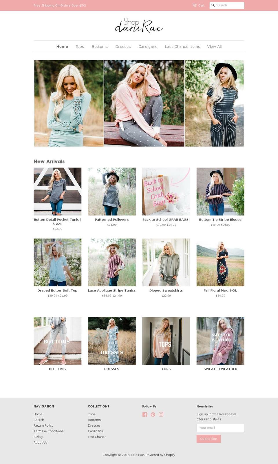 shopdanirae.com — Shopify storefront screenshot