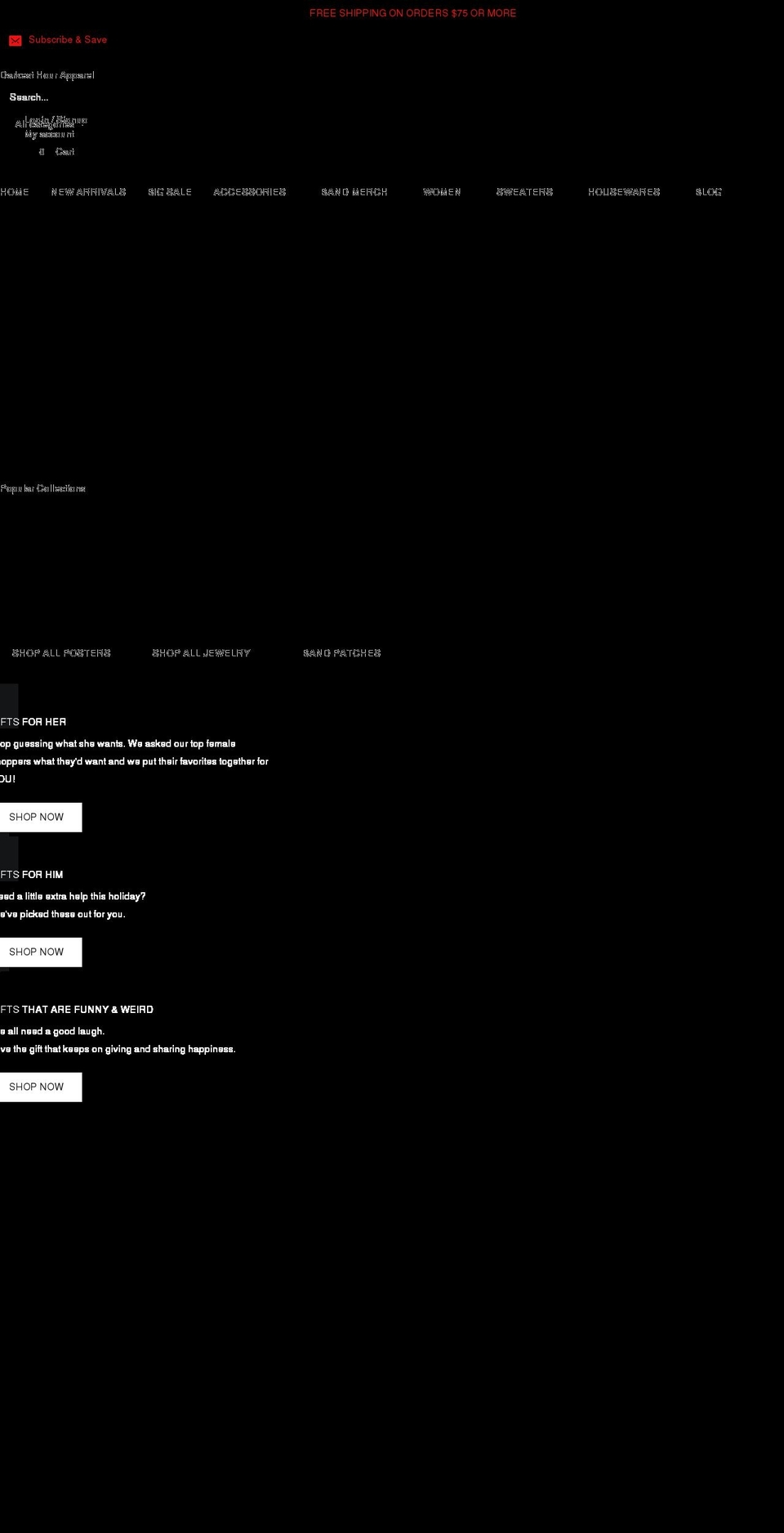 shopdarkesthour.com shopify website screenshot