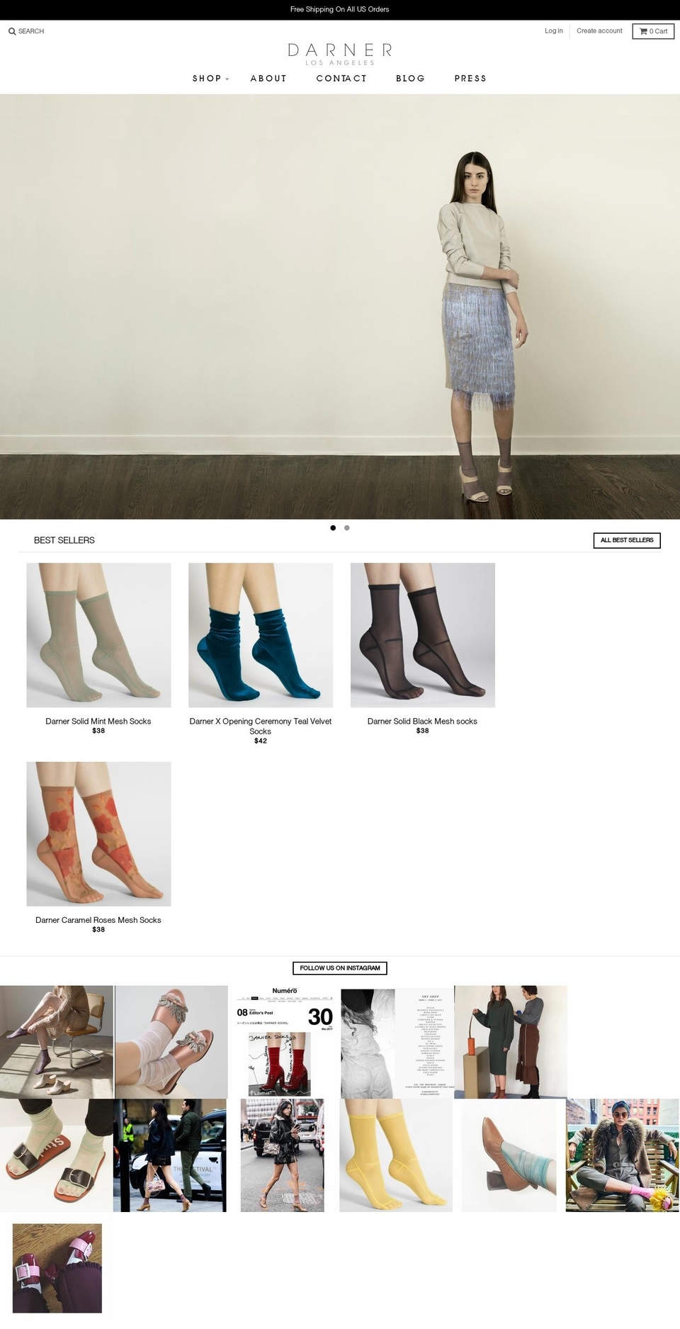 shopdarner.com shopify website screenshot