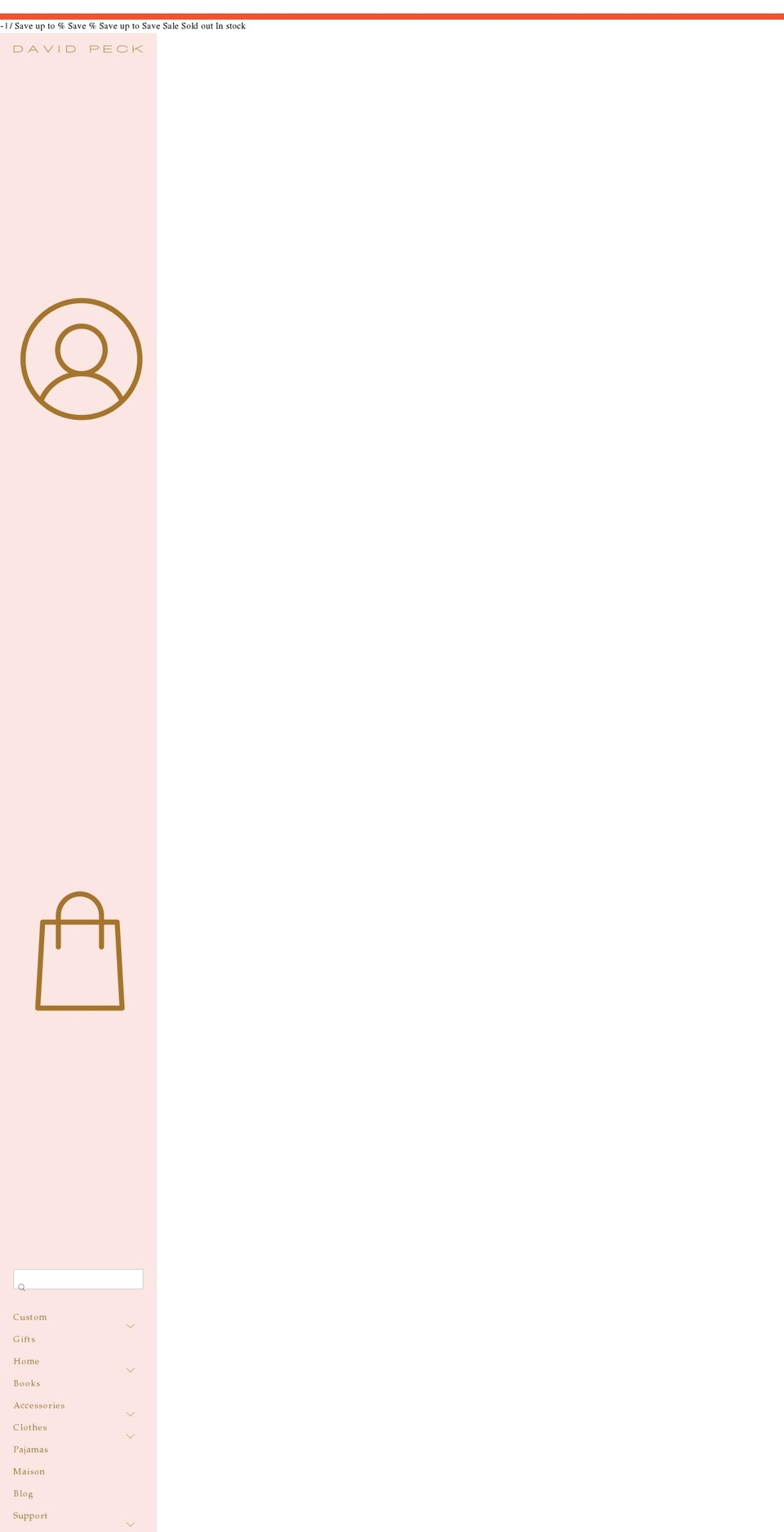shopdavidpeck.com shopify website screenshot