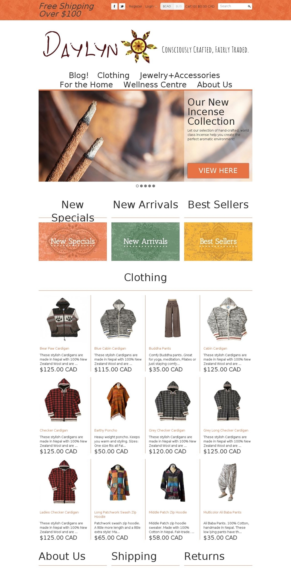 Craft Shopify theme site example shopdaylyn.com