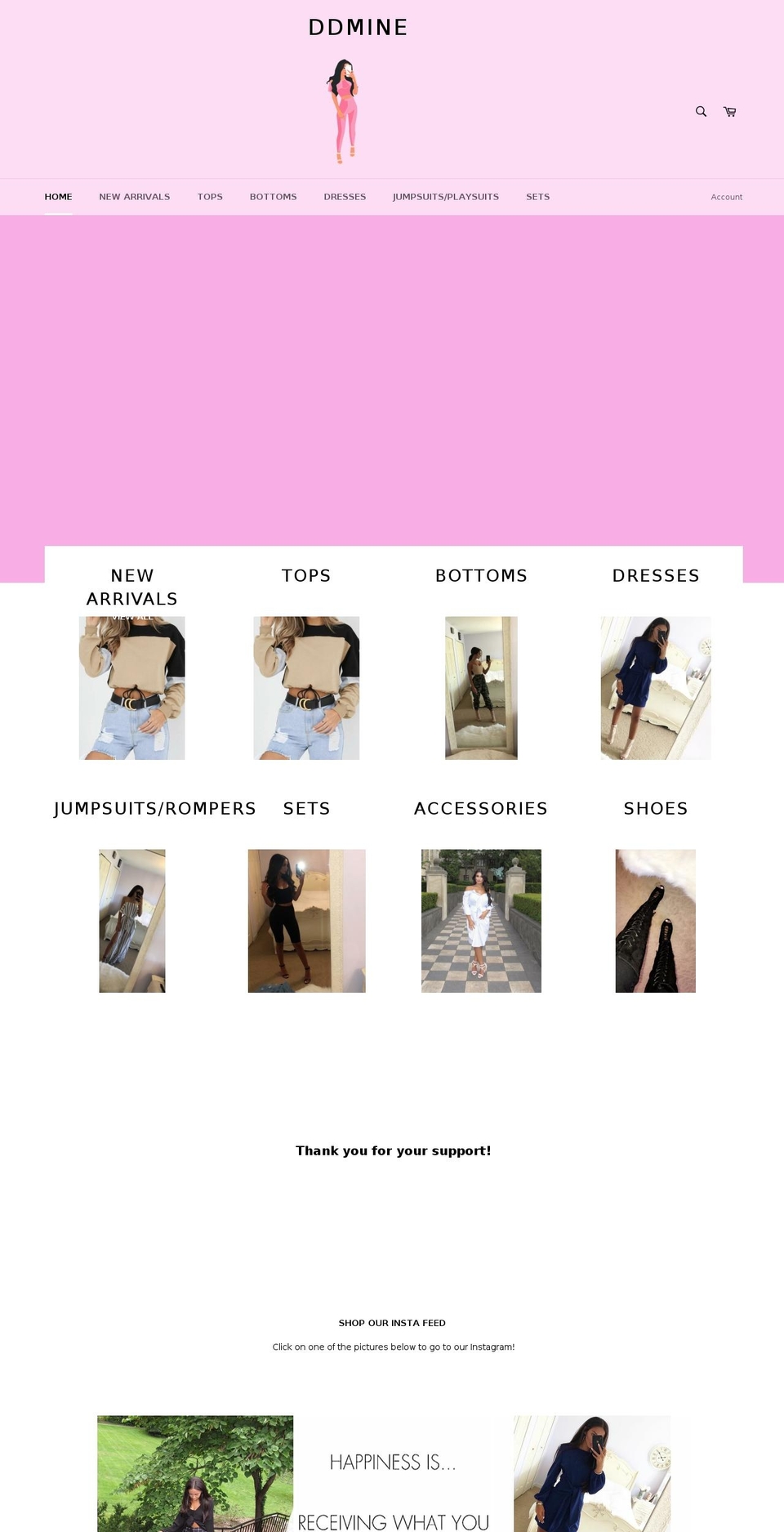 shopddmine.com — Shopify storefront screenshot
