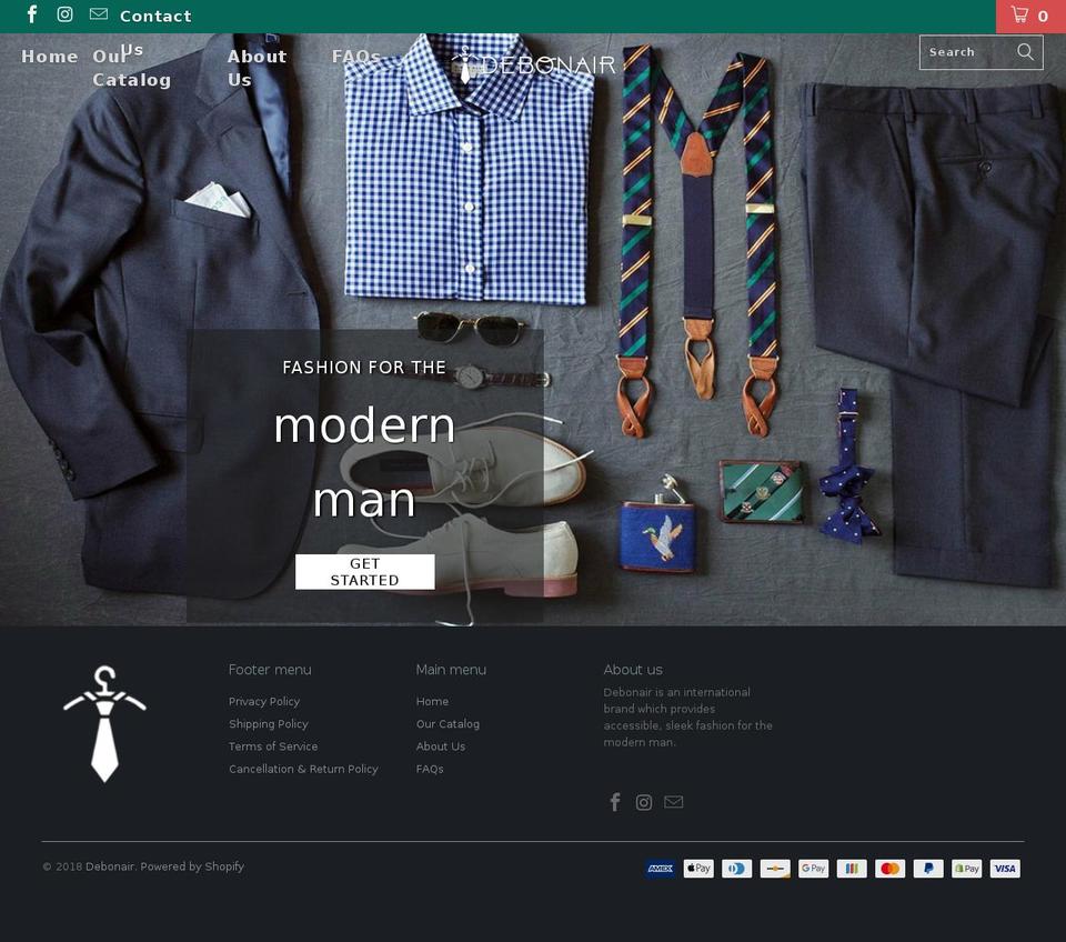 Copy of turbo Shopify theme site example shopdebonair.com