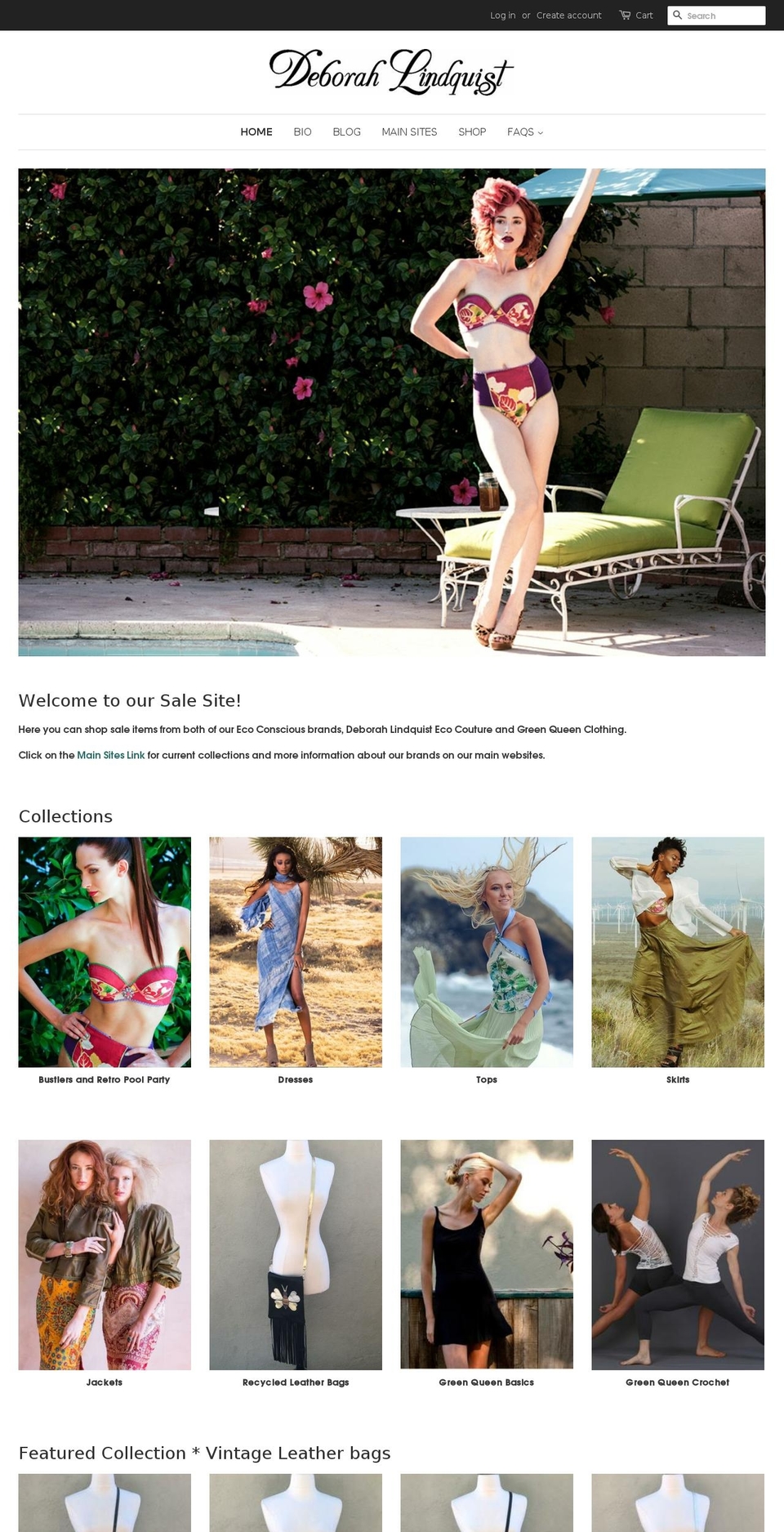 shopdeborahlindquist.com shopify website screenshot