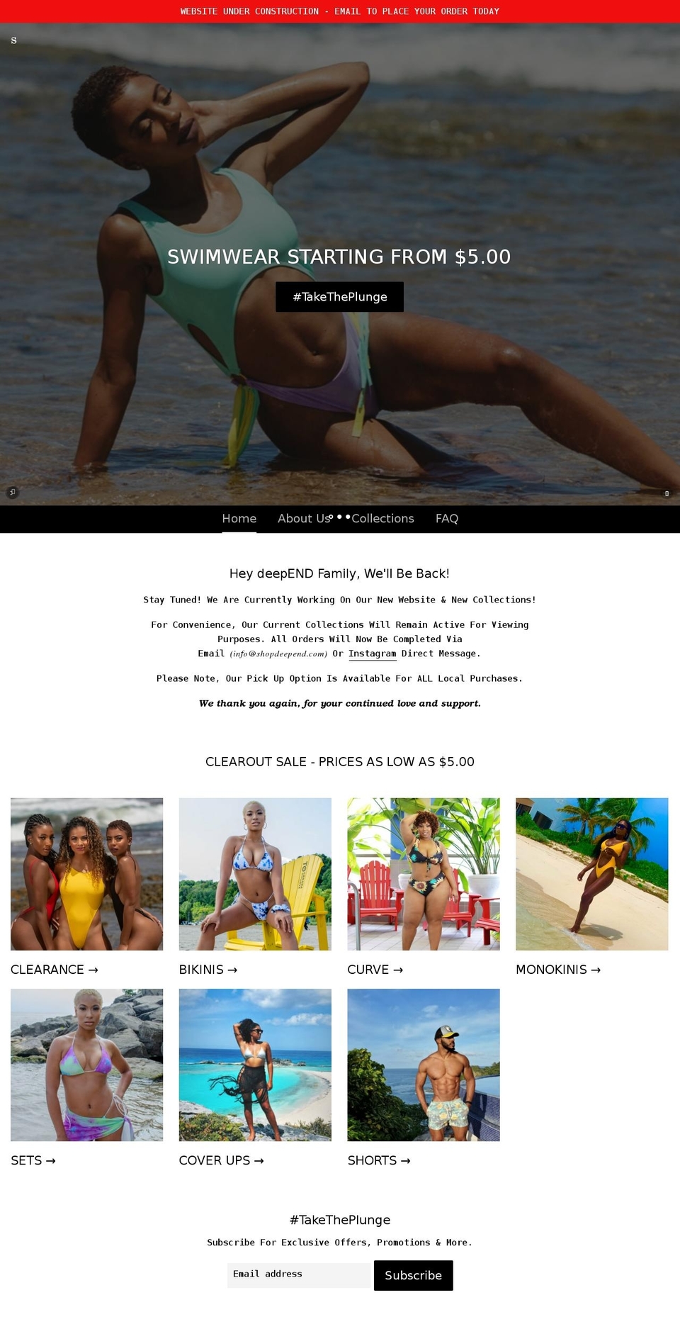 shopdeepend.com shopify website screenshot