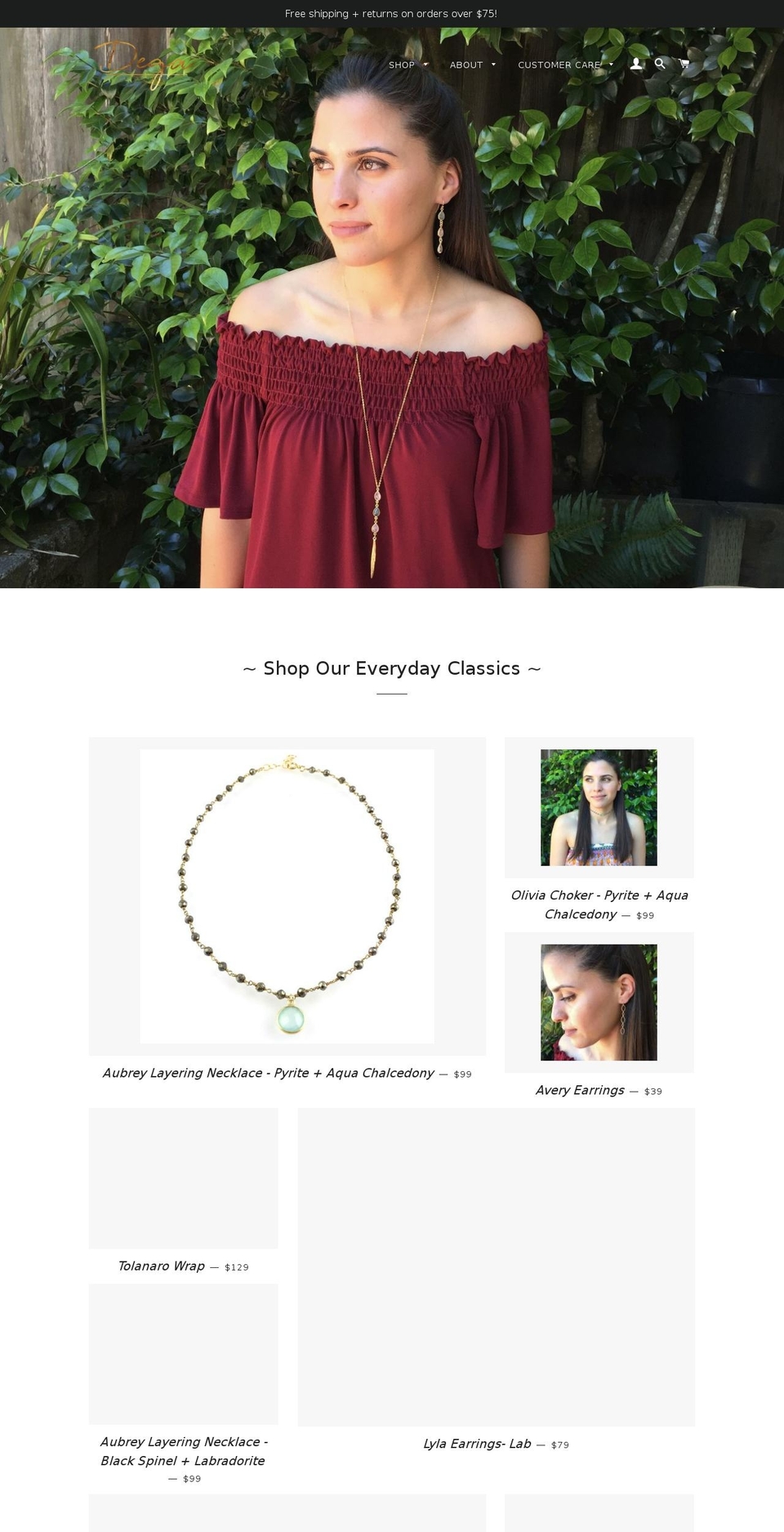 shopdega.com — Shopify storefront screenshot
