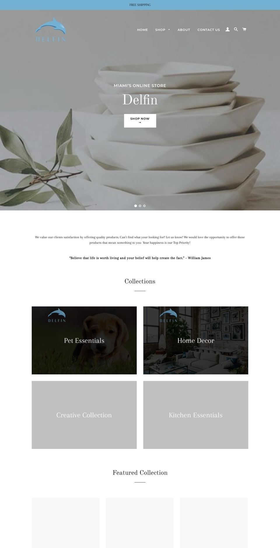 shopdelfin.com — Shopify storefront screenshot