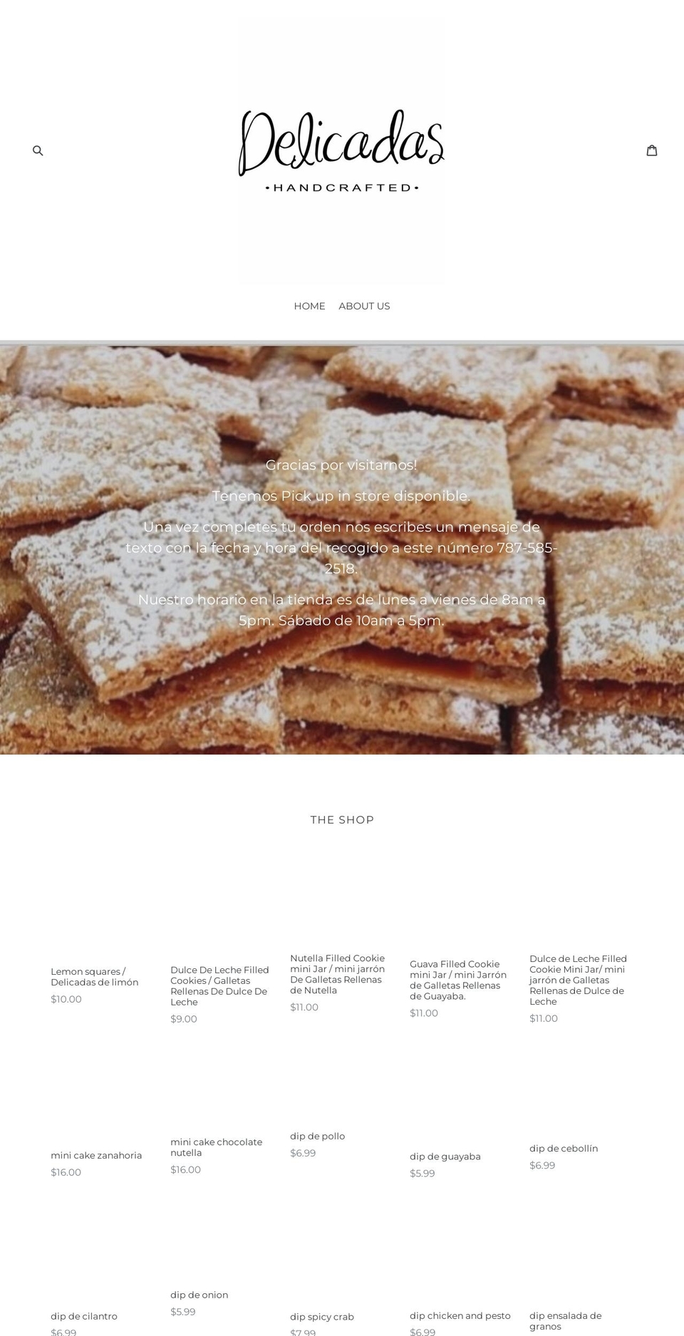 shopdelicadas.com shopify website screenshot
