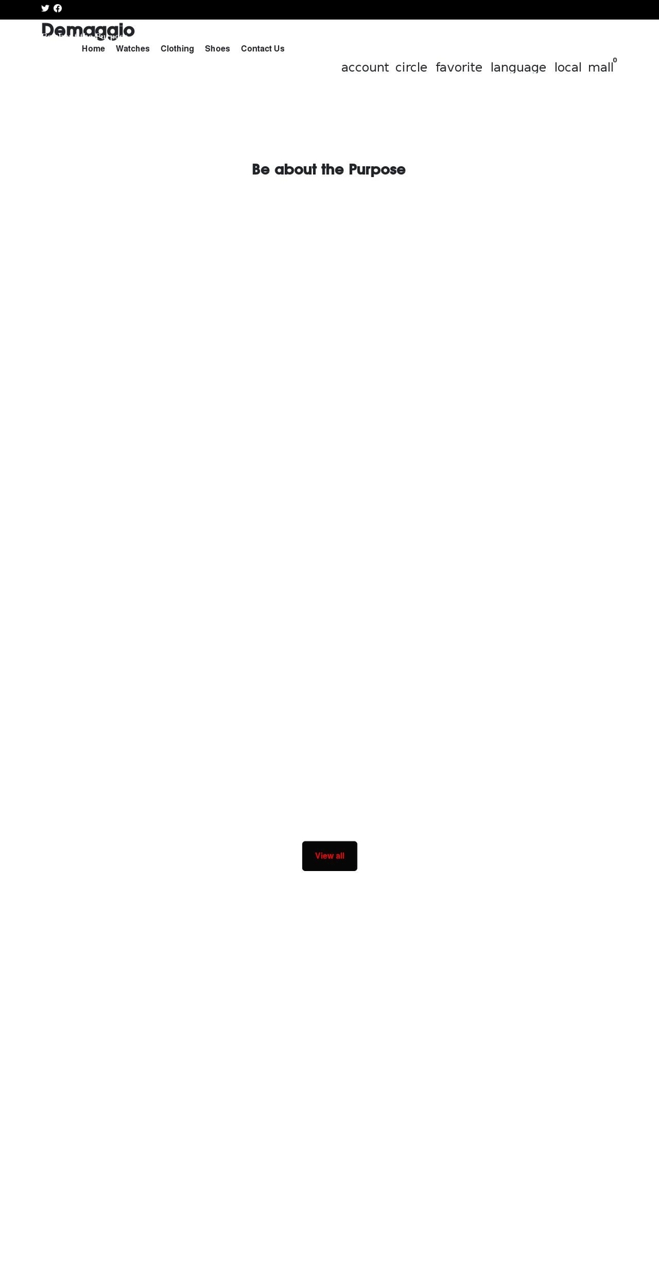 shopdemaggio.com shopify website screenshot