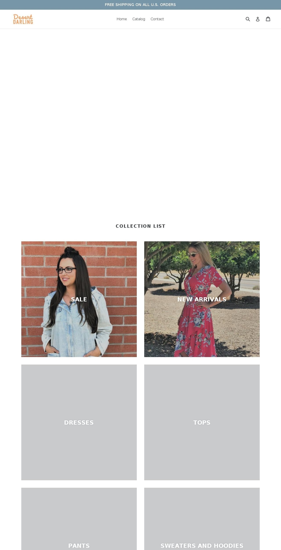 shopdesertdarling.com — Shopify storefront screenshot