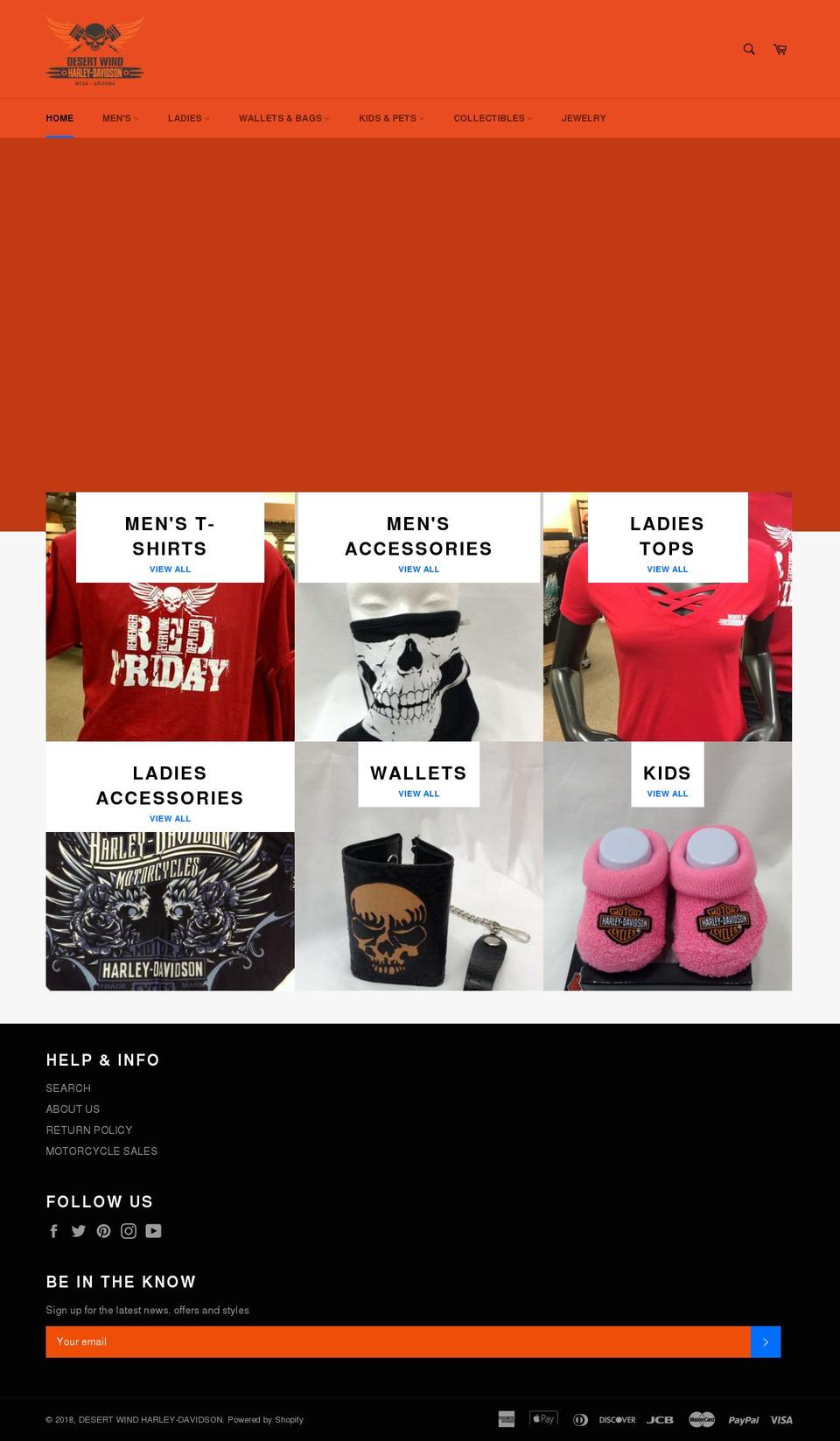 shopdesertwindh-d.com — Shopify storefront screenshot