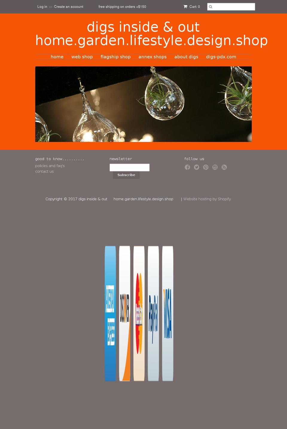 shopdigsportland.com shopify website screenshot