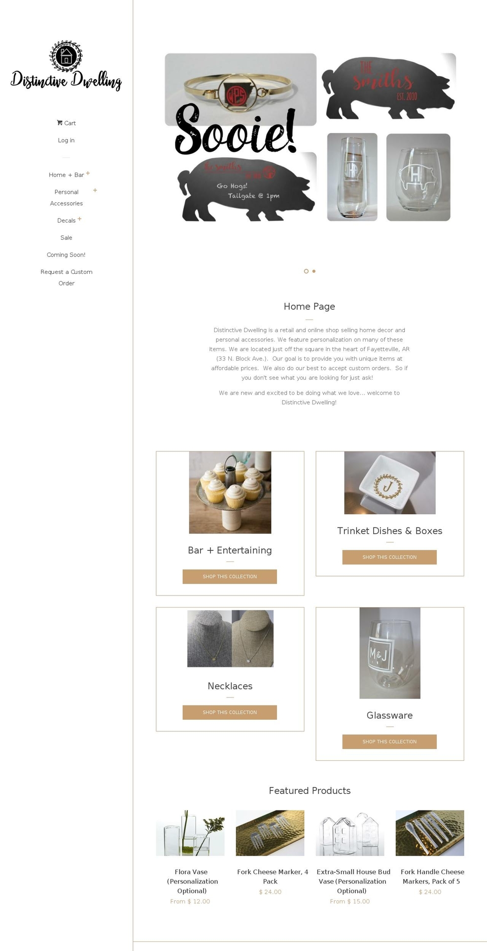 shopdistinctivedwelling.com — Shopify storefront screenshot