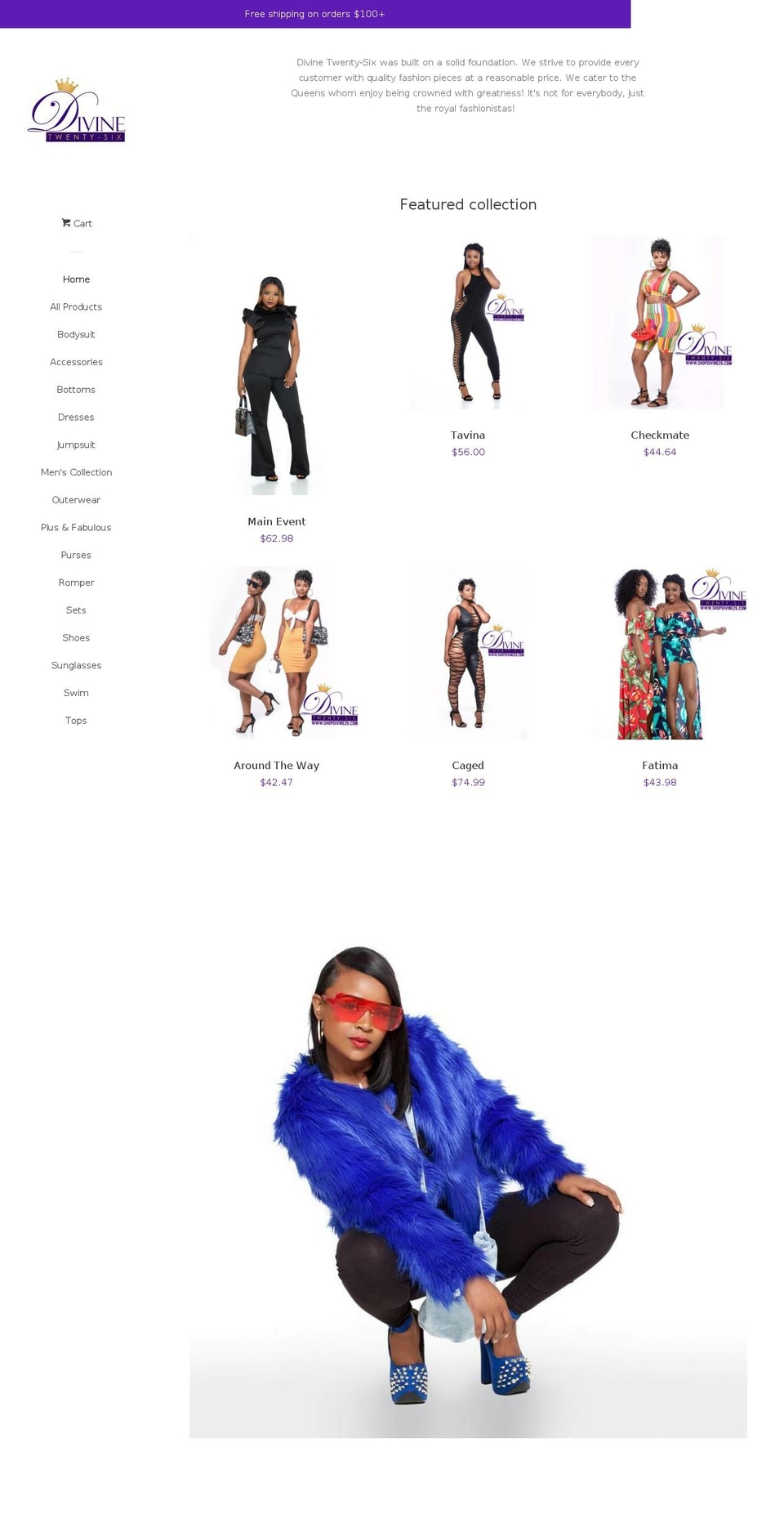 shopdivine26.com shopify website screenshot