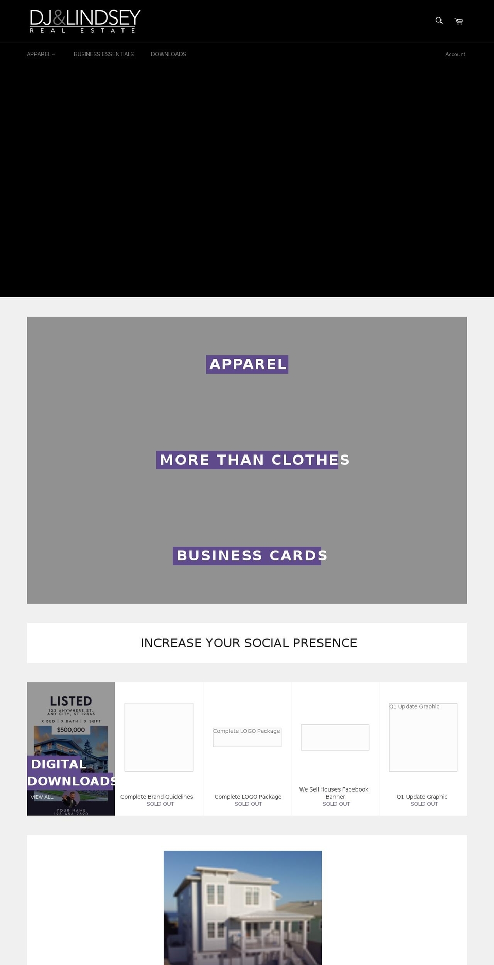 shopdjandlindsey.com shopify website screenshot