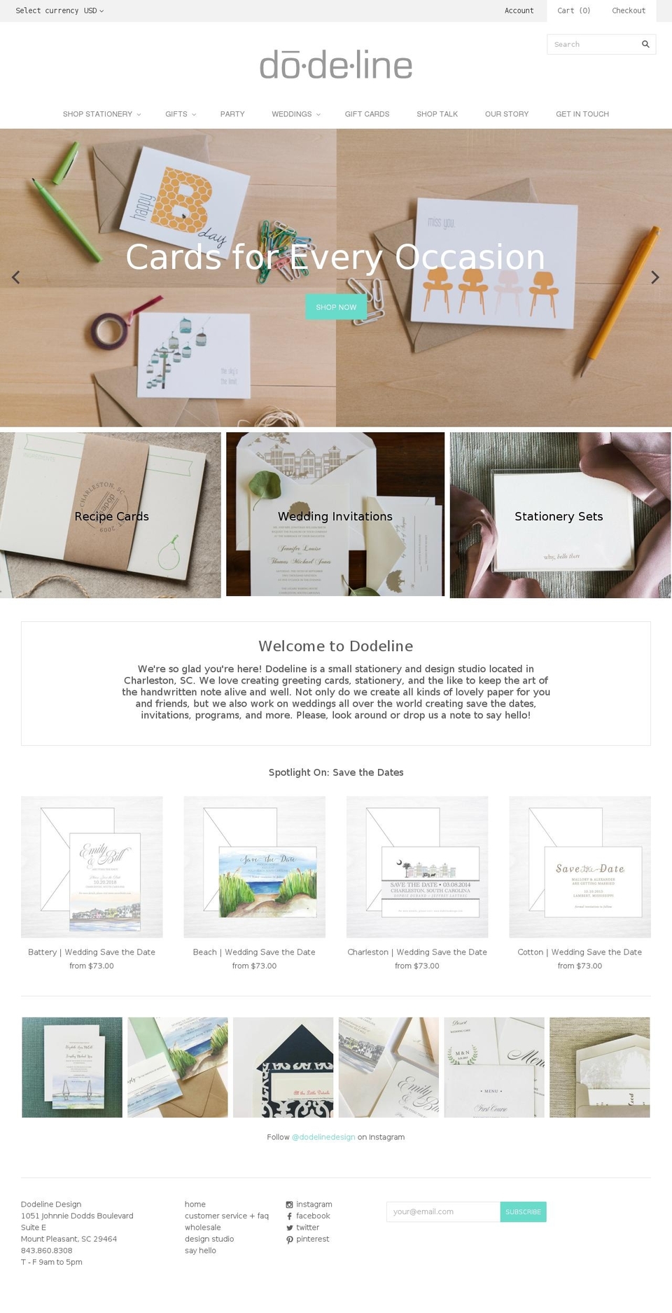 shopdodeline.com shopify website screenshot