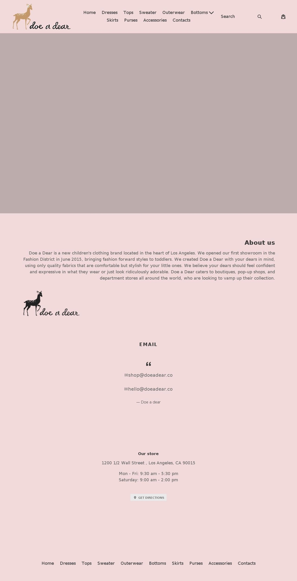 shopdoeadear.com shopify website screenshot