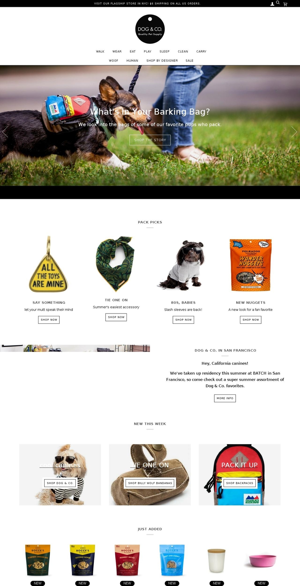 shopdogandco.com — Shopify storefront screenshot