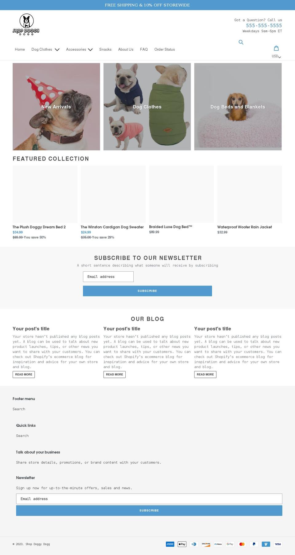 Dsl-version- Shopify theme site example shopdoggydogg.com