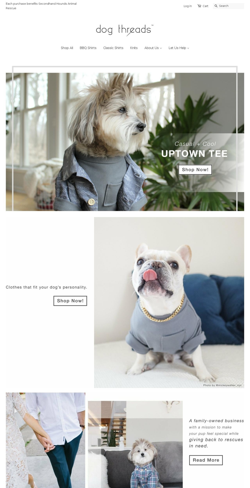 shopdogthreads.com shopify website screenshot