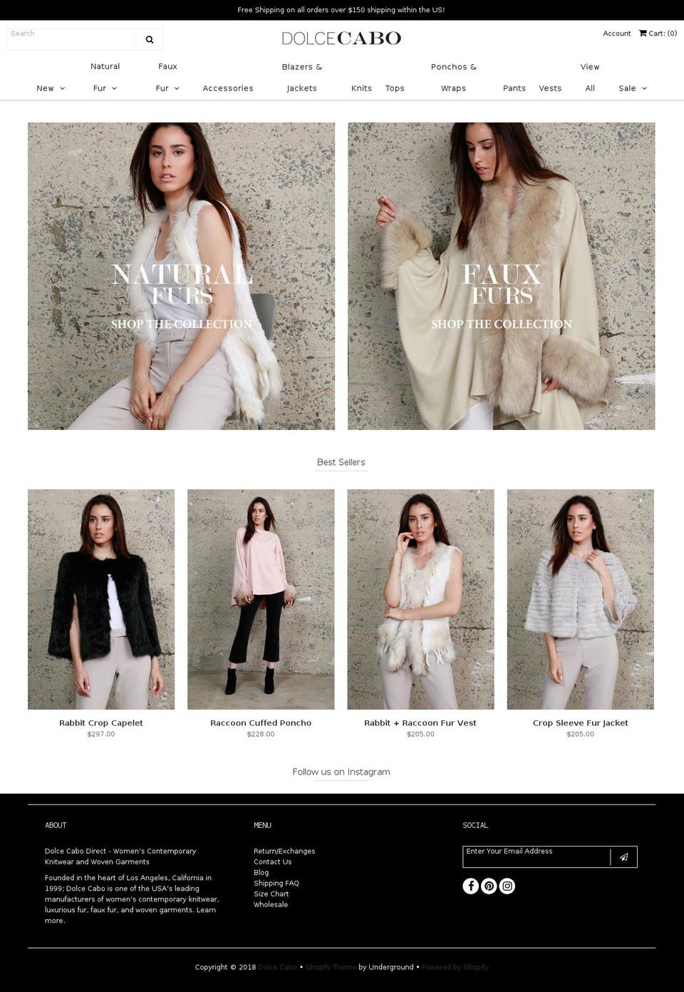 shopdolcecabo.com — Shopify storefront screenshot