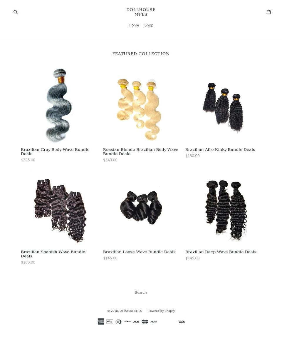 shopdollhouseonline.com — Shopify storefront screenshot