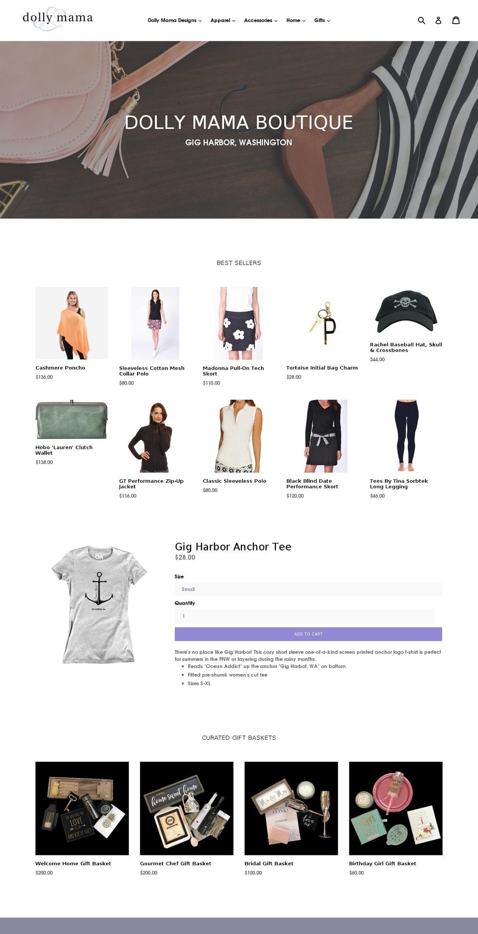 shopdollymamadesigns.com — Shopify storefront screenshot