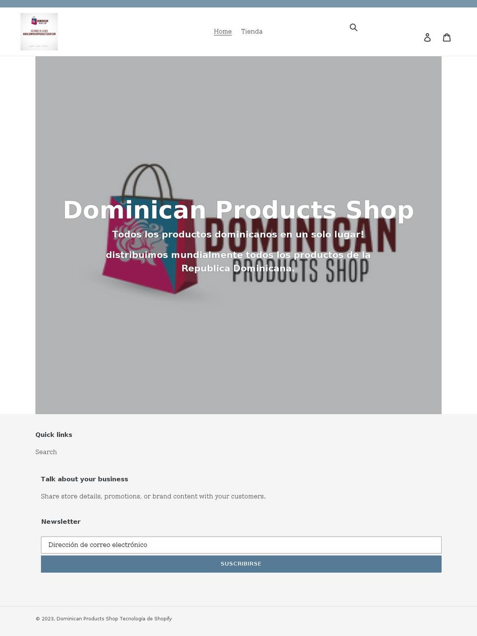 shopdominicanproducts.com shopify website screenshot
