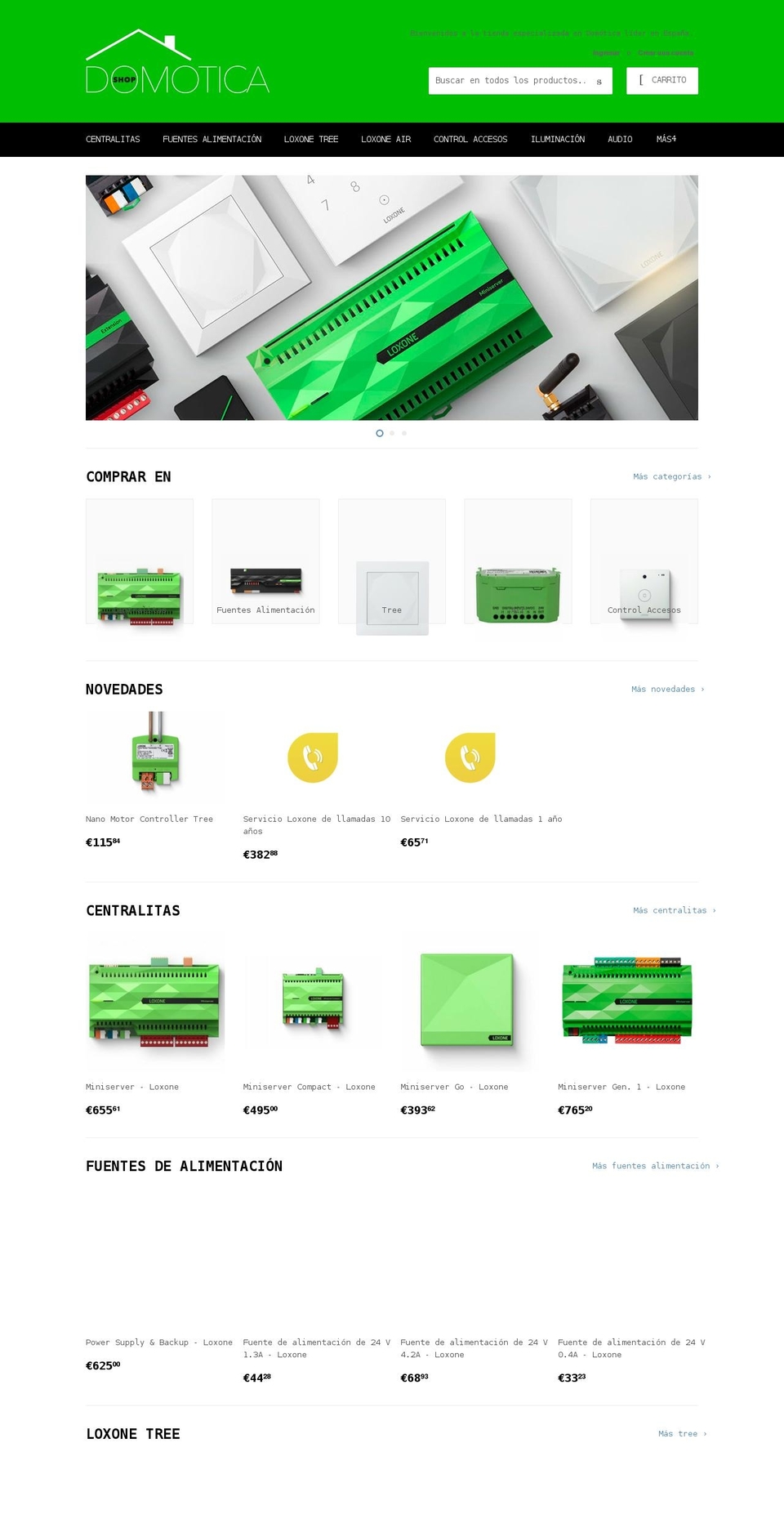 shopdomotica.com shopify website screenshot